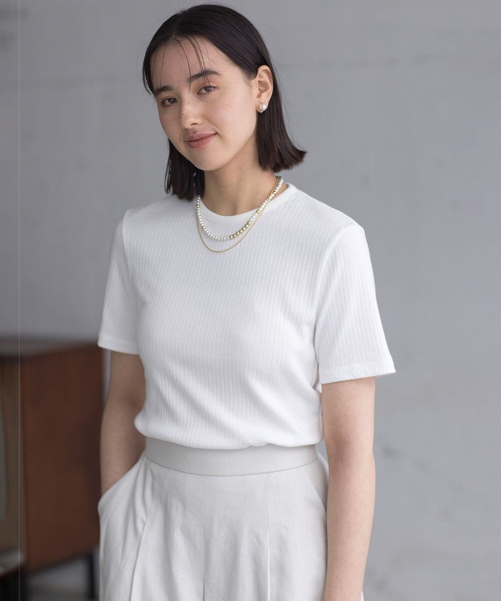 組曲 ベーシックリブ Tシャツ 