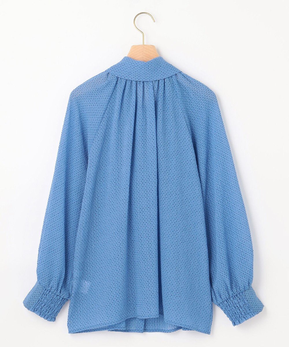 組曲 【前後着用可】サッカードビードットプリント ブラウス 