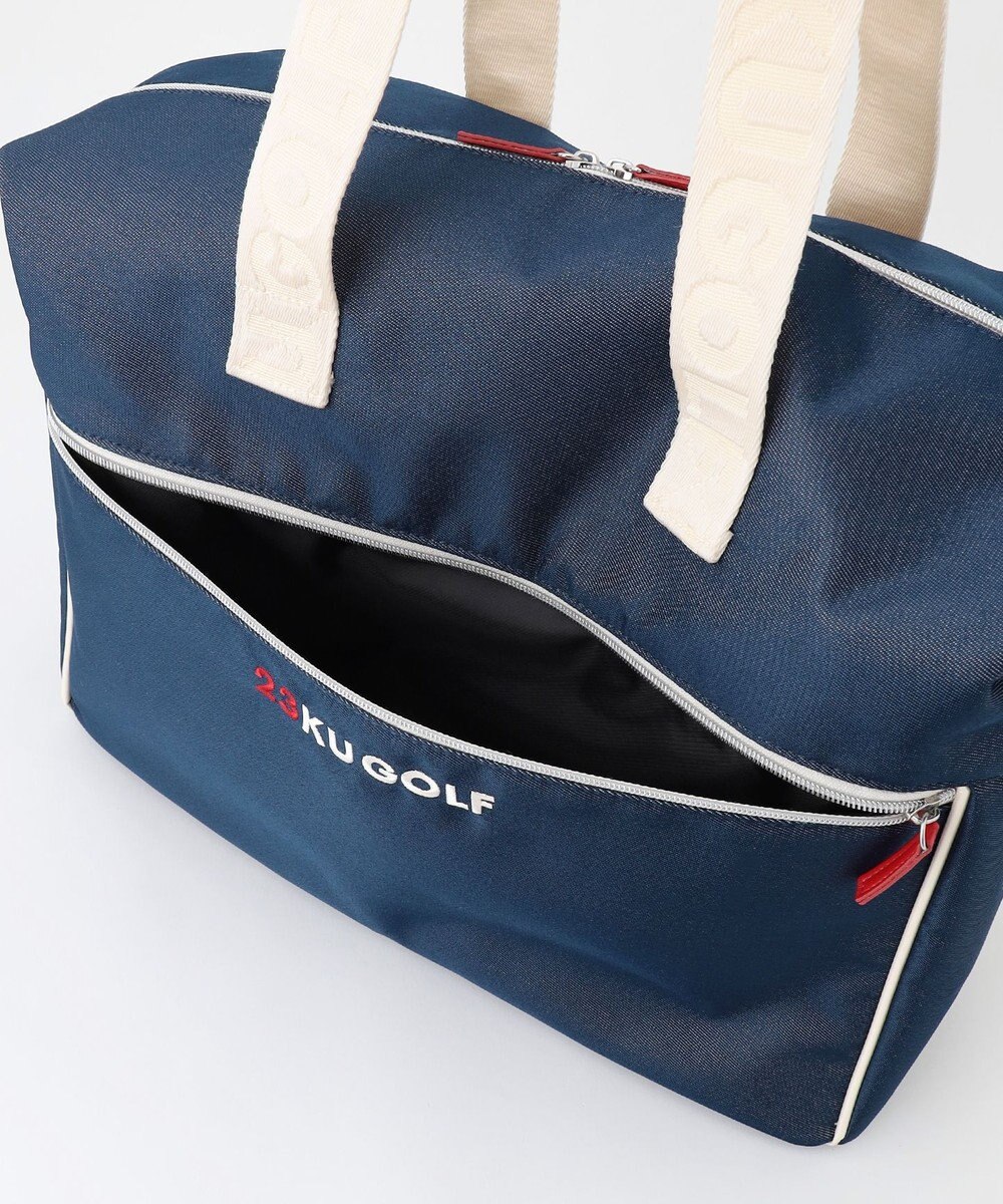 23区GOLF シューズ収納付【UNISEX】合皮×デニム調ボストンバッグ 