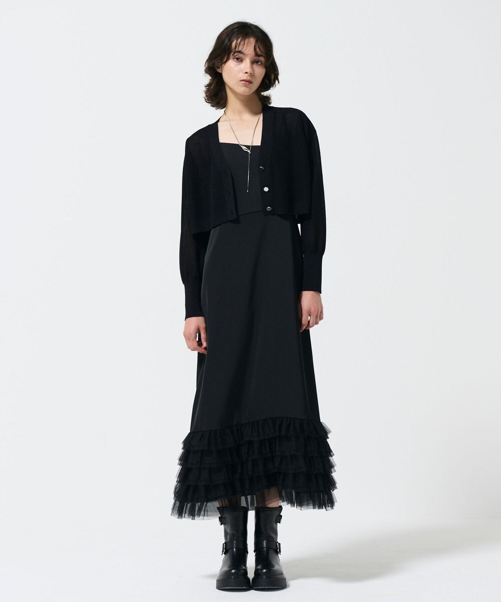 GRACE CONTINENTAL シアーカノコニットカーディガン 