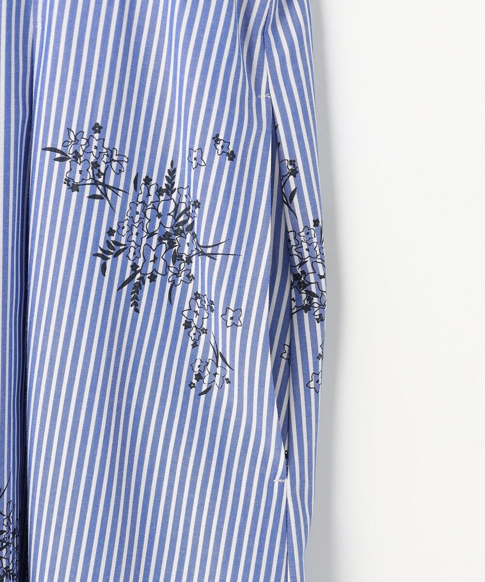 J.PRESS LADIES 【一枚で着映え】ストライプ×フラワープリント ワンピース 