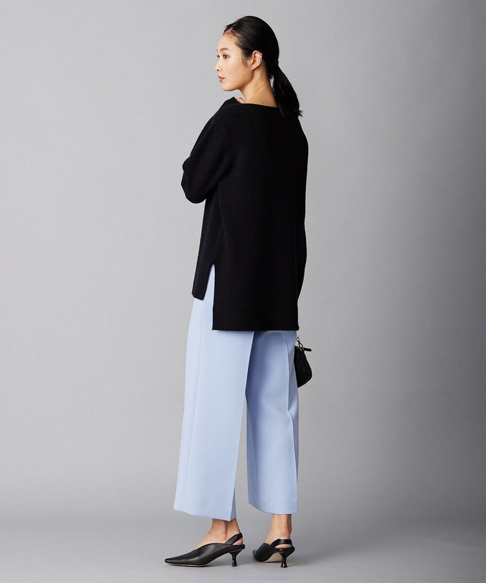 ICB 【WEB限定カラーあり】ウールカシミヤ ボートネックニット 