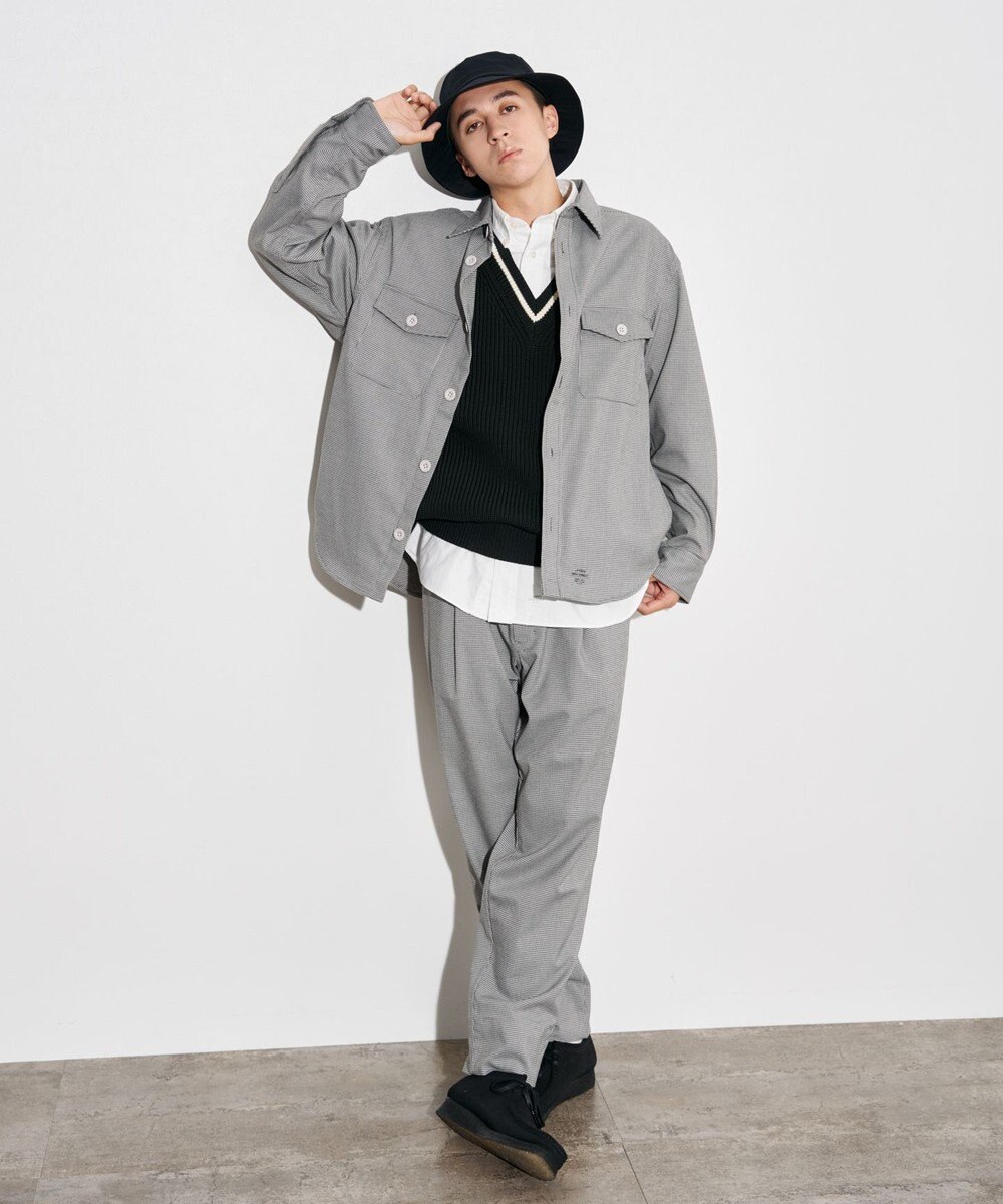 J.PRESS YORK STREET 【UNISEX】チェックストレッチイージーパンツ 