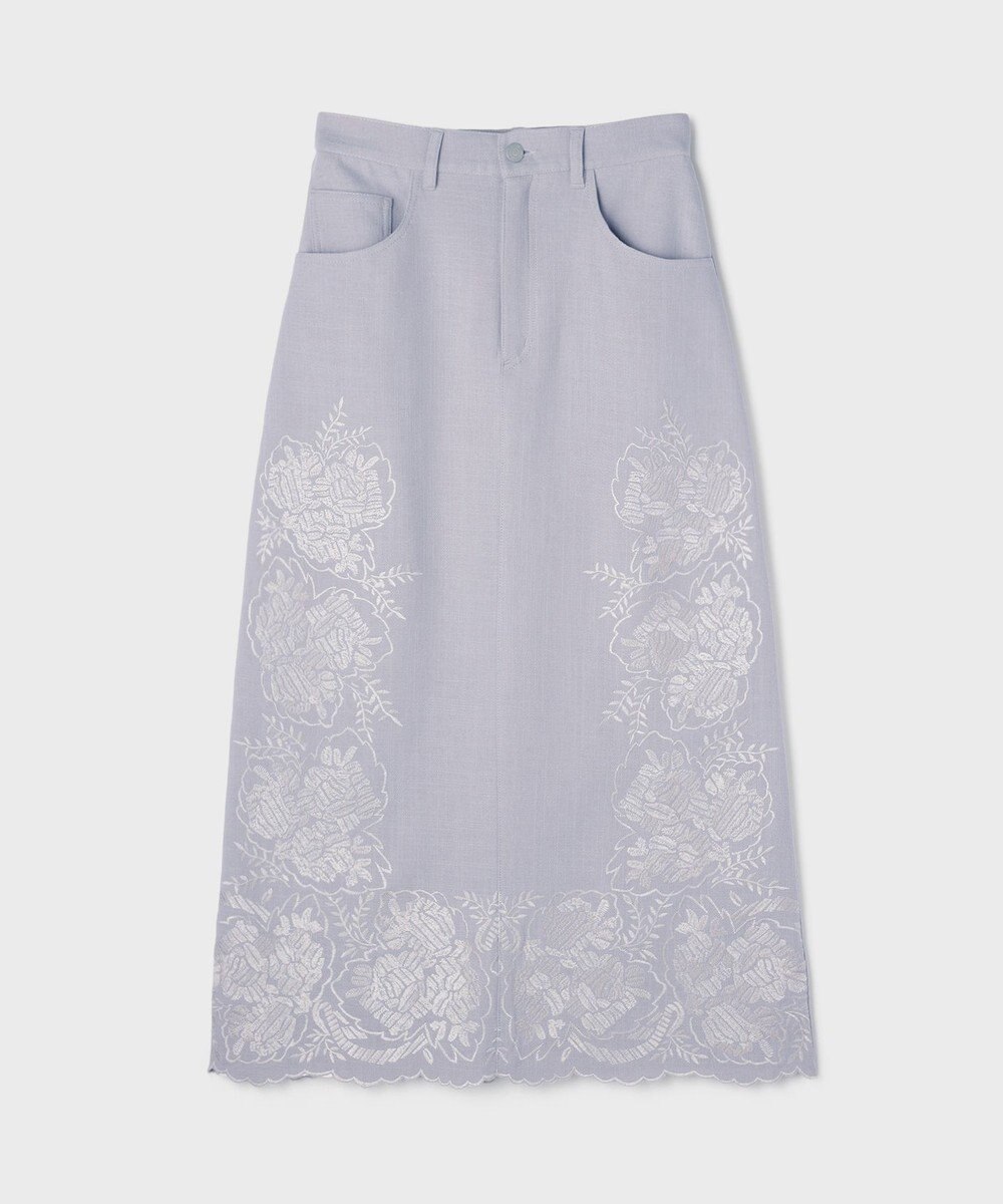 GRACE CONTINENTAL エンブロイダリータイトスカート 