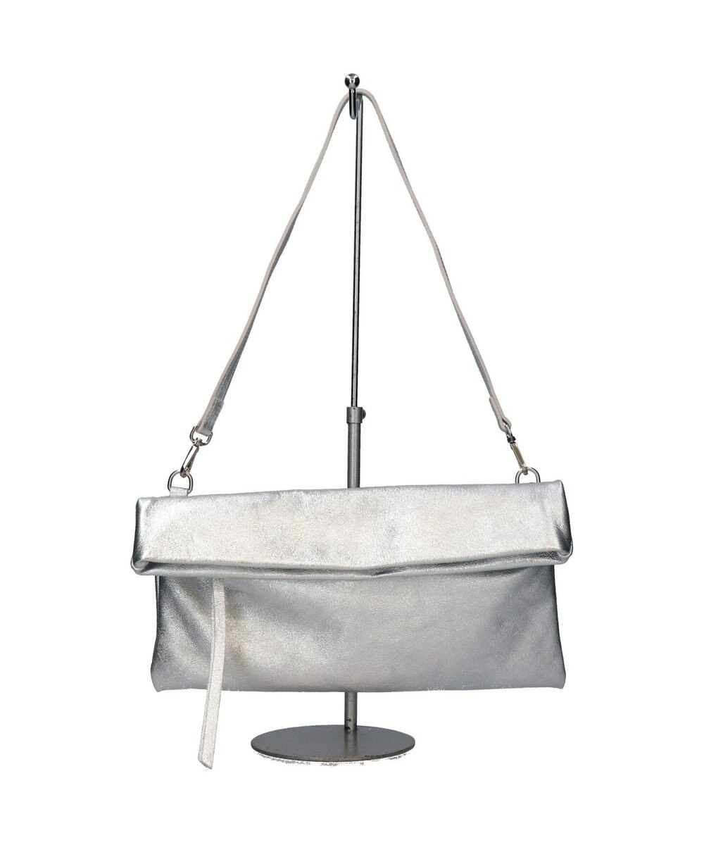 INTER-CHAUSSURES 【ANDREA CARDONE】レザーワイドサコッシュ 