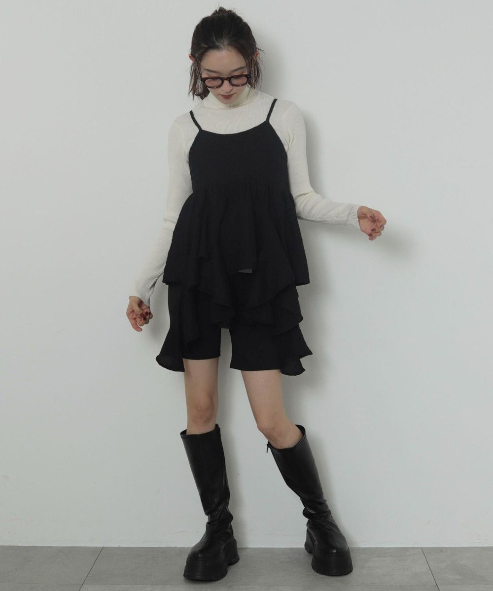 WEGO イレヘムフリルキャミワンピース 