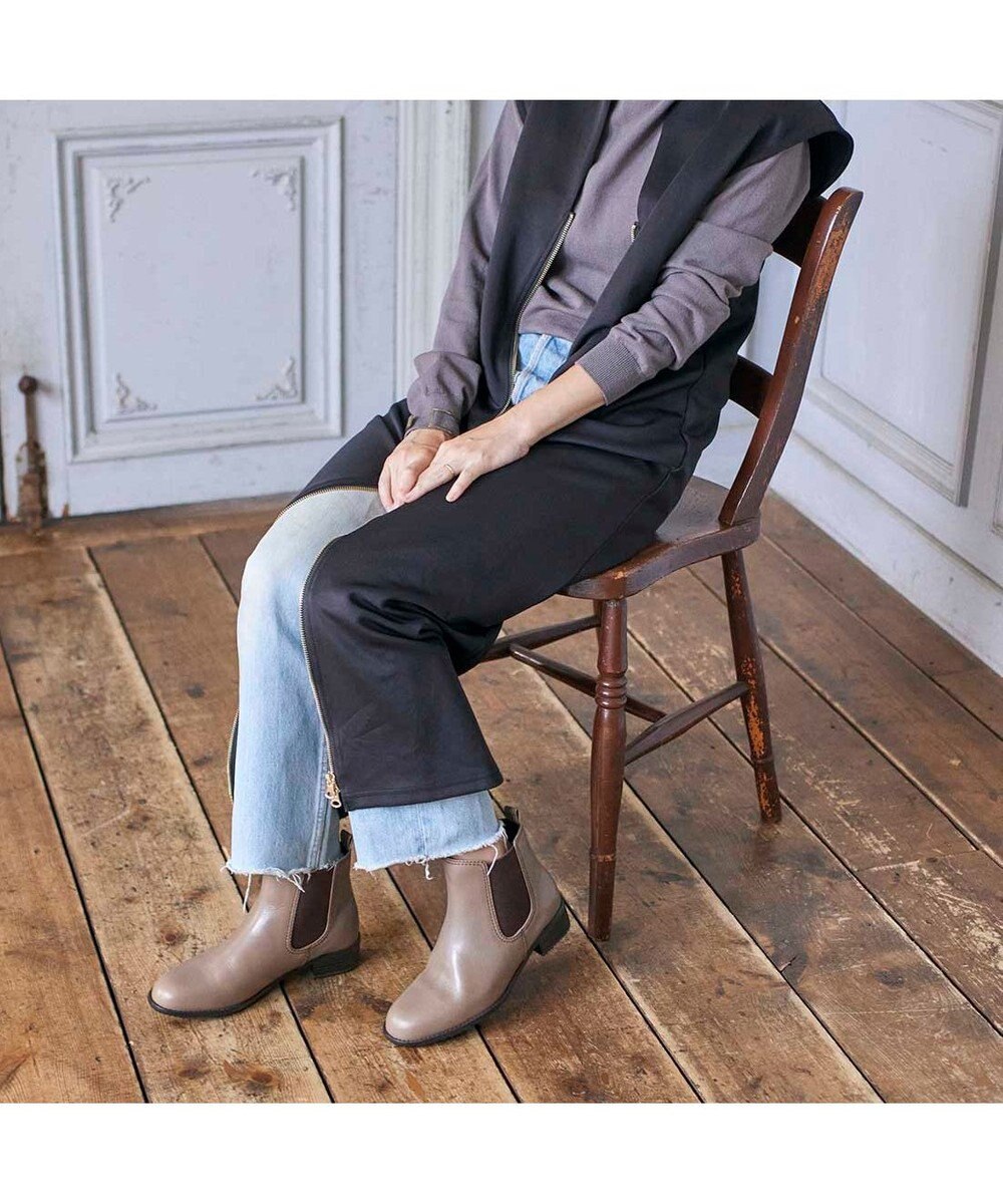 ing <ing>【WEB限定】【サスティナブルシリーズ】サイドゴアショートブーツ 