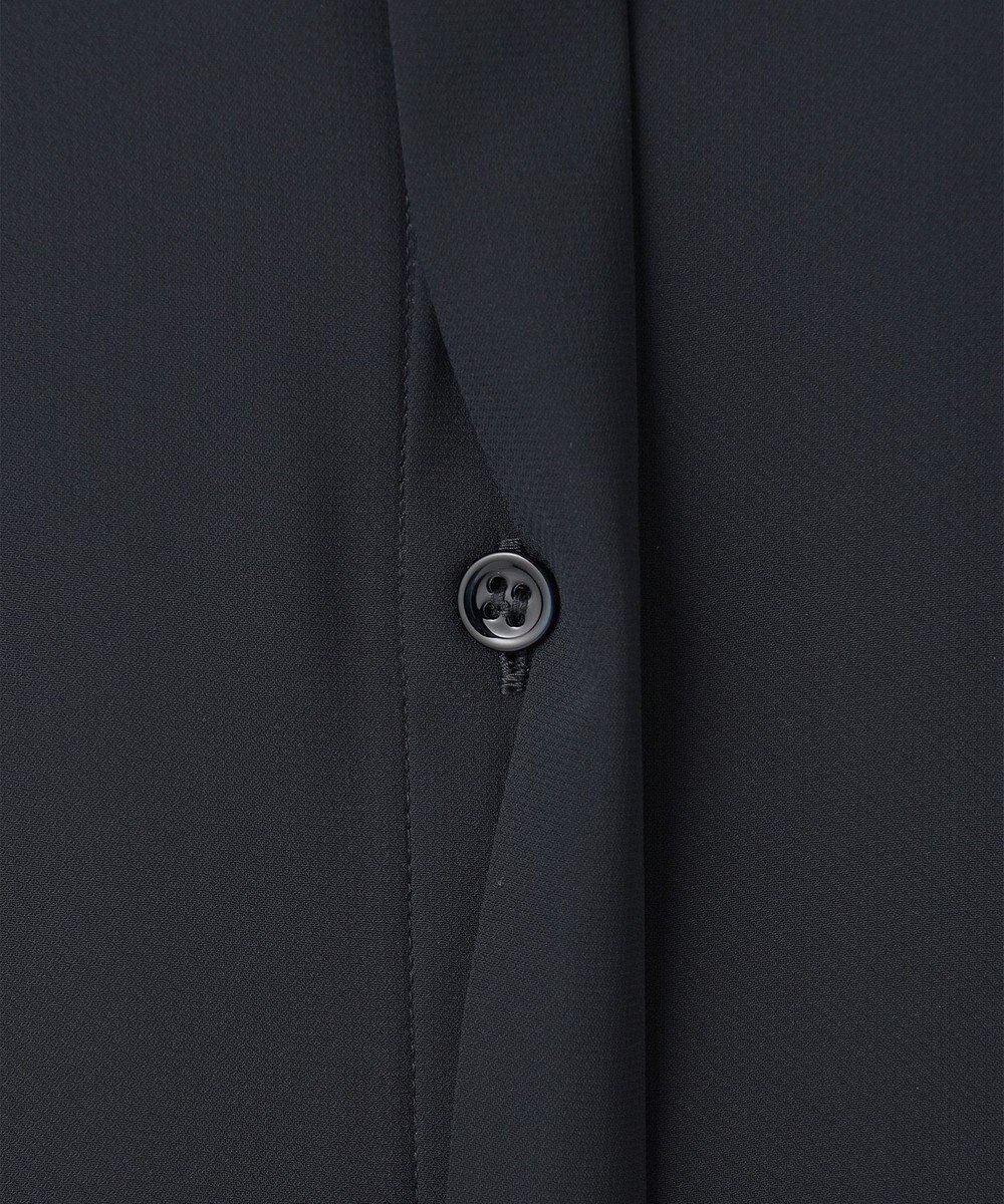 ICB 【接触冷感・UVケア・速乾・洗える】BackSatinAmunzen バンドカラーチュニックブラウス 