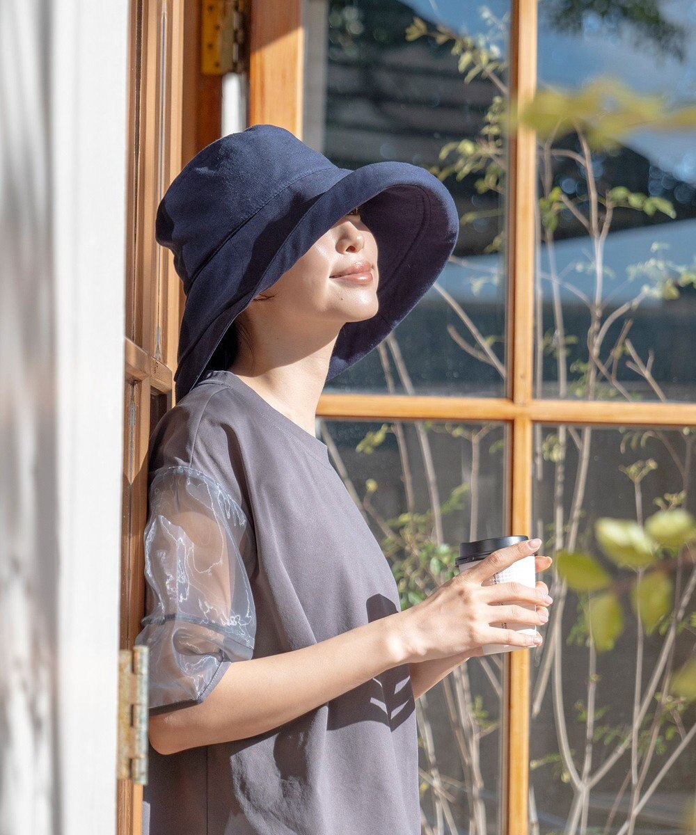 MOONBAT 【一級遮光/UVカット】UVラフィネハット（つばの広さノーマル）速乾/接触冷感/手洗いOK/サイズ調整可能/抗菌防臭加工 