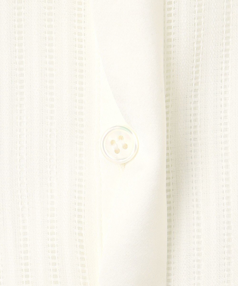 ICB 【洗える】 カラミストライプ ブラウス 