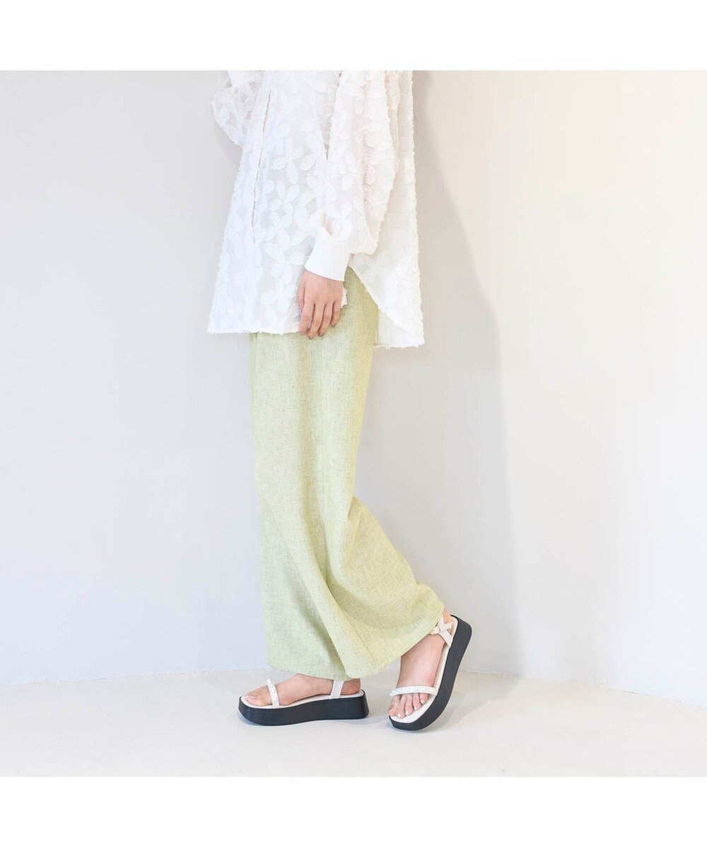 MODE ET JACOMO <noyau>パールデザイン厚底スポーツサンダル 