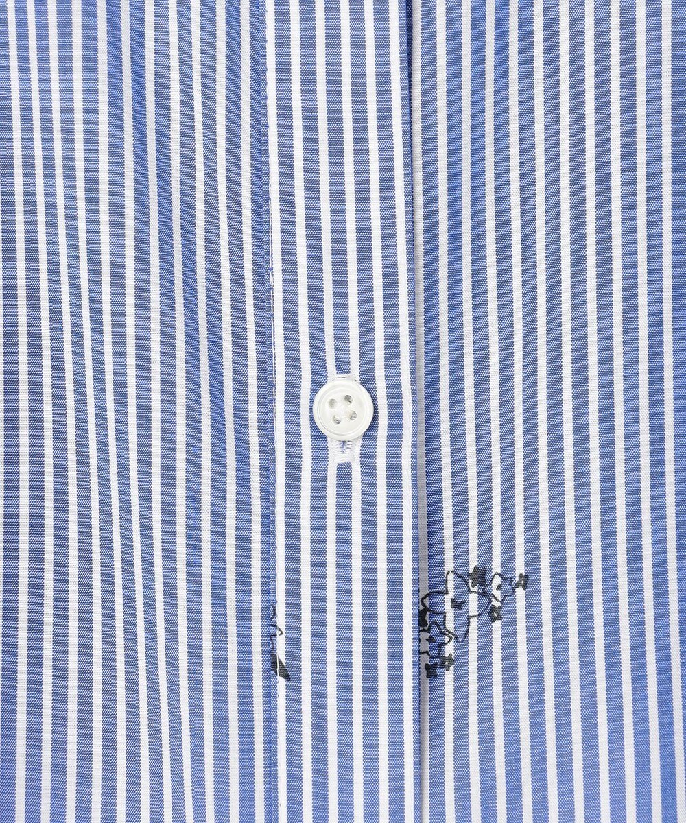 J.PRESS LADIES 【一枚で着映え】ストライプ×フラワープリント ワンピース 