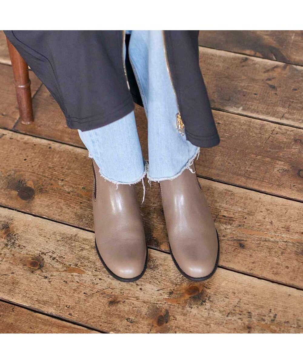 ing <ing>【WEB限定】【サスティナブルシリーズ】サイドゴアショートブーツ 