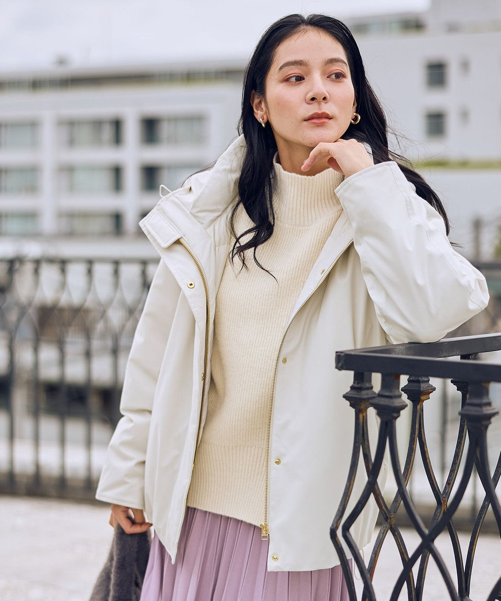 ANY 撥水フーデットダウンコート 