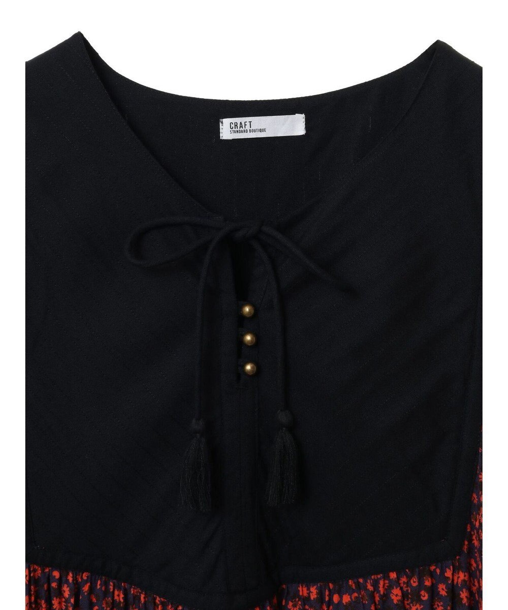 CRAFT STANDARD BOUTIQUE レーヨンキルト切替ワンピース 