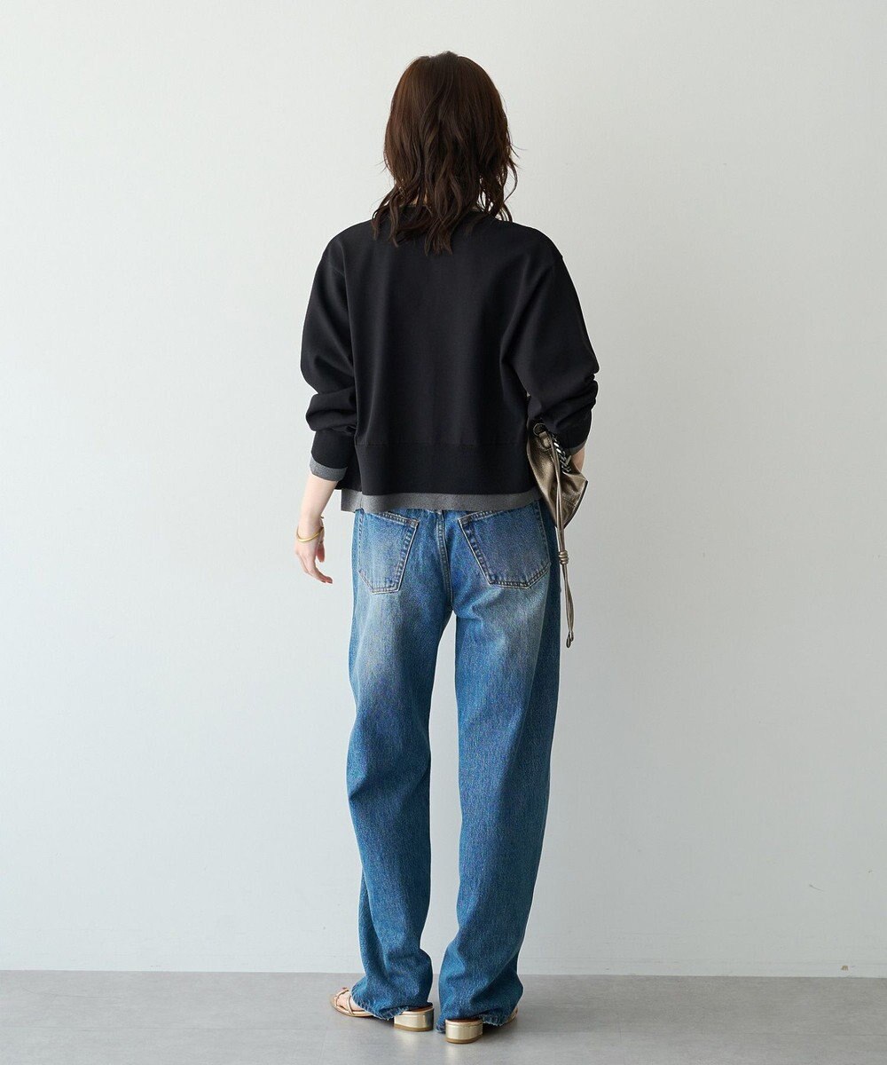 YECCA VECCA 2wayレイヤードクルーネックカーディガン 