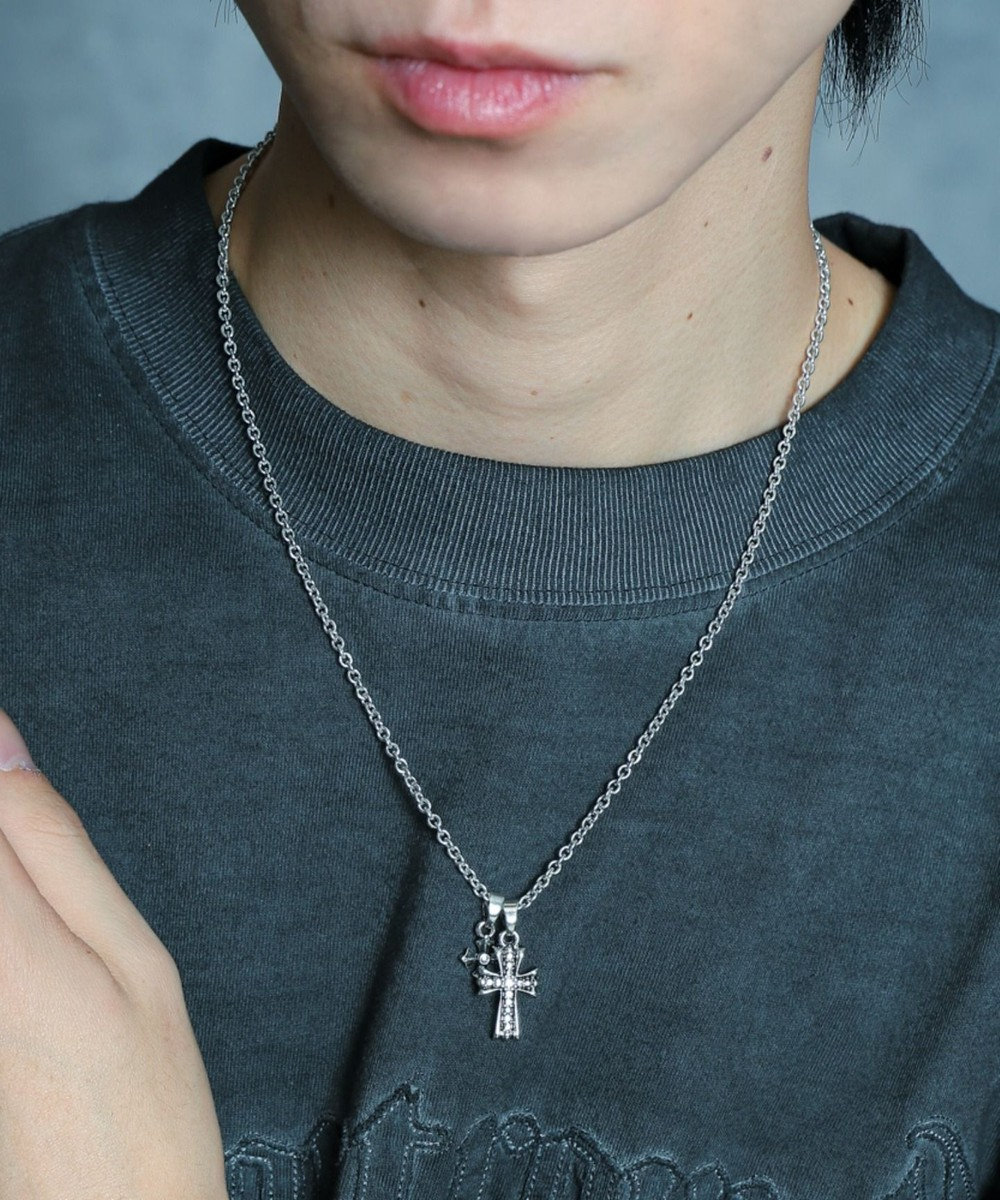 WEGO Mラインストーンモチーフネックレス 