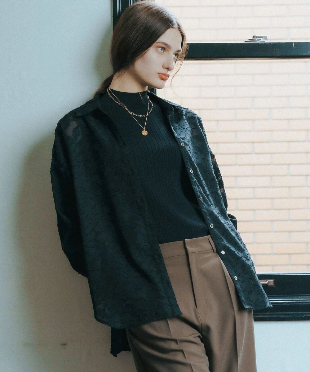 YECCA VECCA 3wayシアージャガードシャツ 