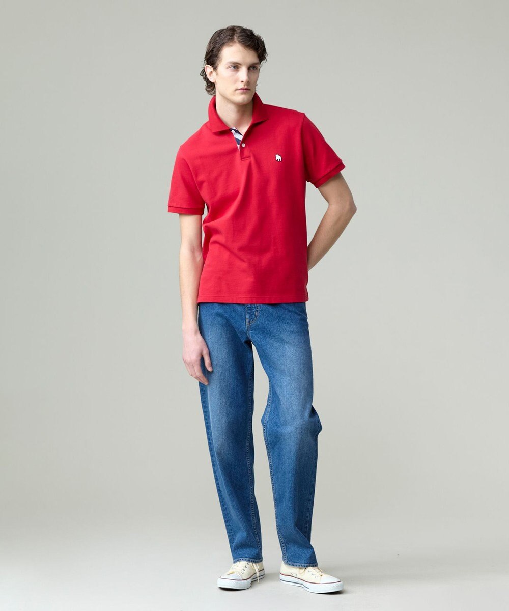 J.PRESS MEN 気品と愛嬌のバランスが抜群！【J.PRESS人気NO1ポロシャツ】 バックブルカノコレジメン ポロシャツ 