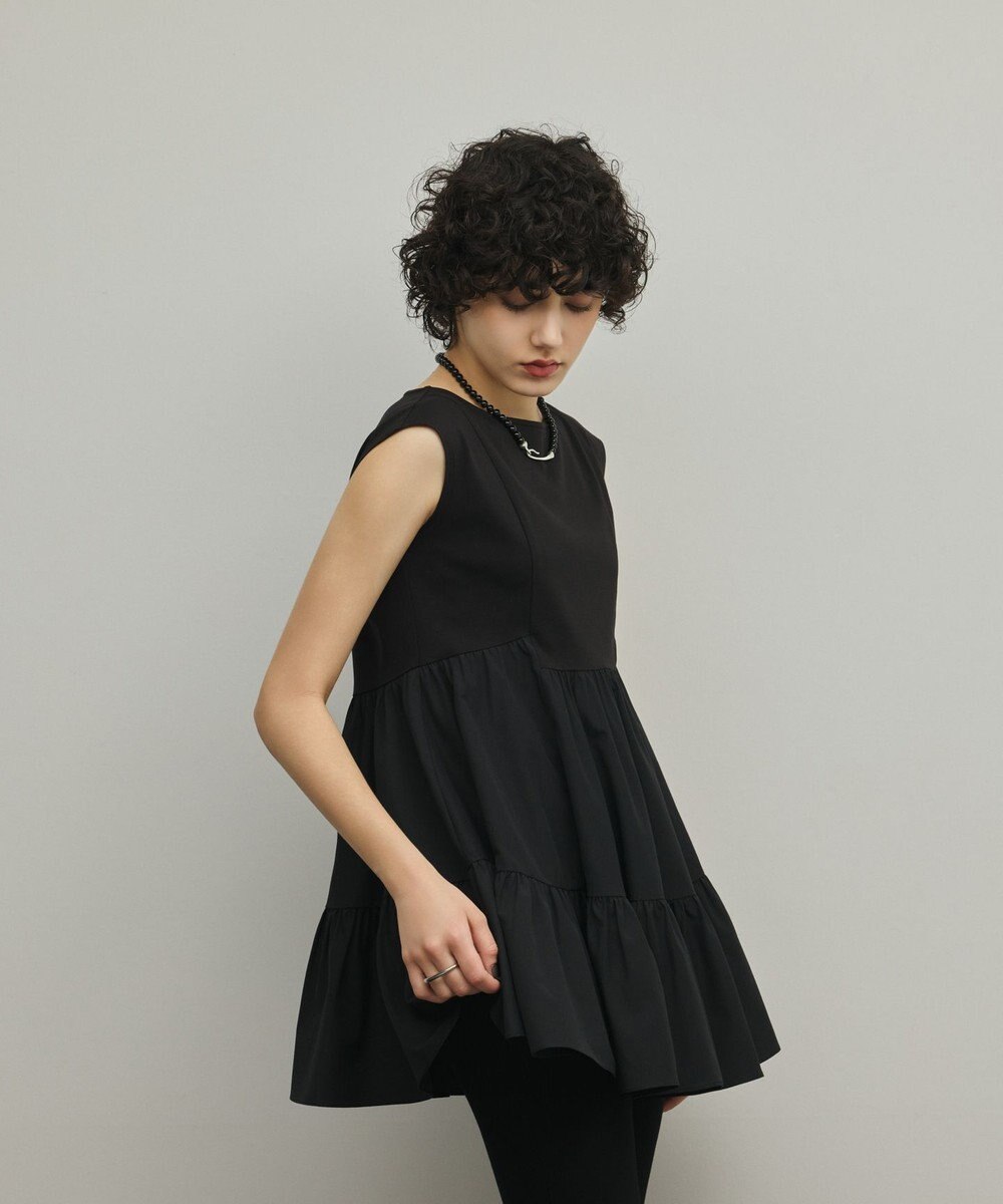 GRACE CONTINENTAL フレア切替カットトップ 