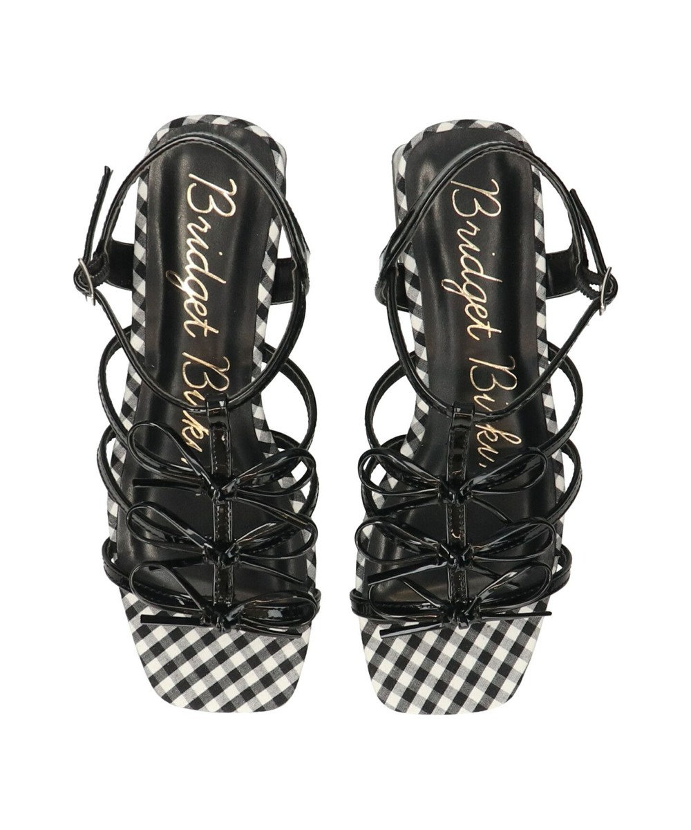 Bridget Birkin 【Bridget Birkin】ギンガムチェックリボンサンダル 