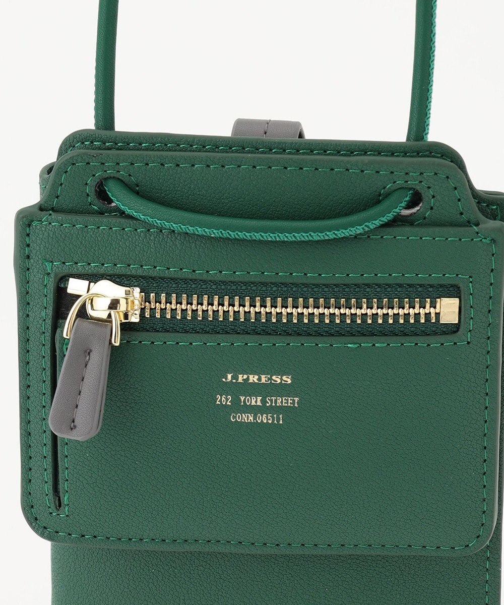 J.PRESS LADIES 【WEB限定カラーあり・セットアイテム】コインケース付き スマホ ポシェット 