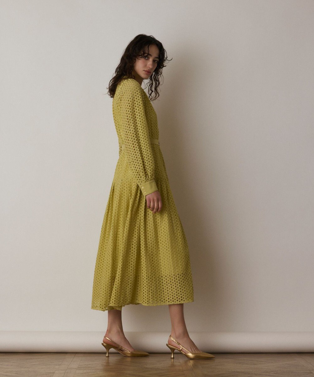 GRACE CONTINENTAL メッシュレースカフタンワンピース 