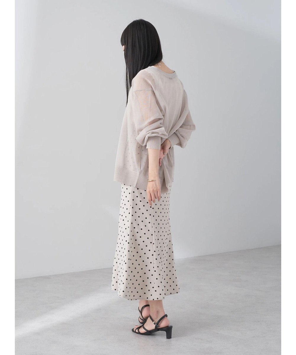 earth music&ecology ファンシーラメＶネックカーディガン 