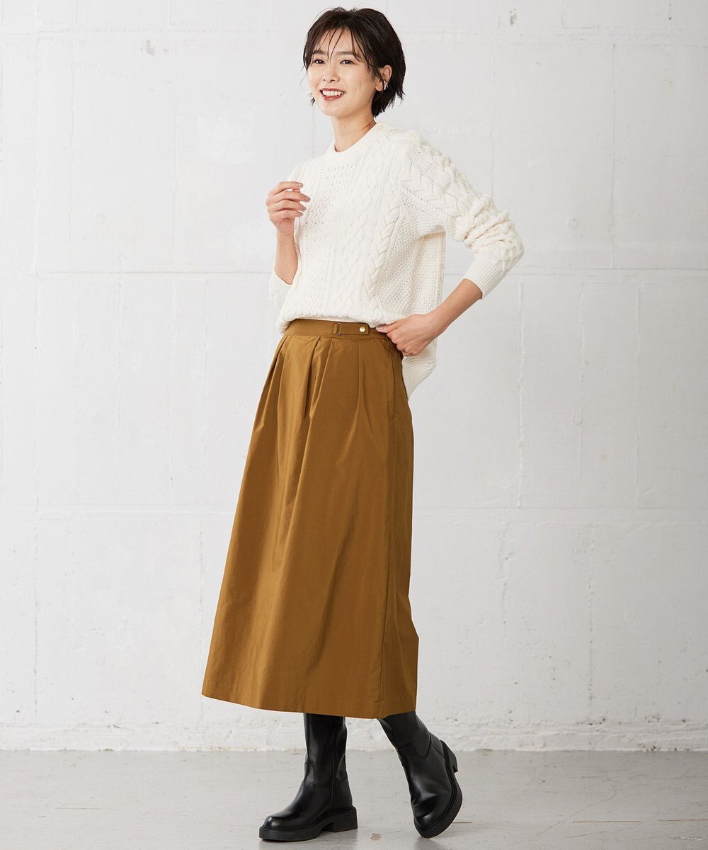 J.PRESS LADIES 【WEB限定・洗える】NEW GU フレアー ロング スカート 