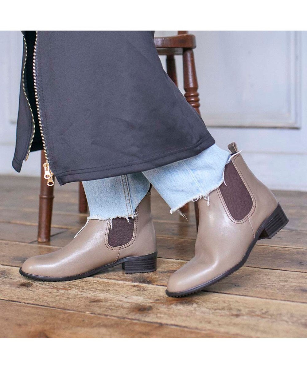 ing <ing>【WEB限定】【サスティナブルシリーズ】サイドゴアショートブーツ 