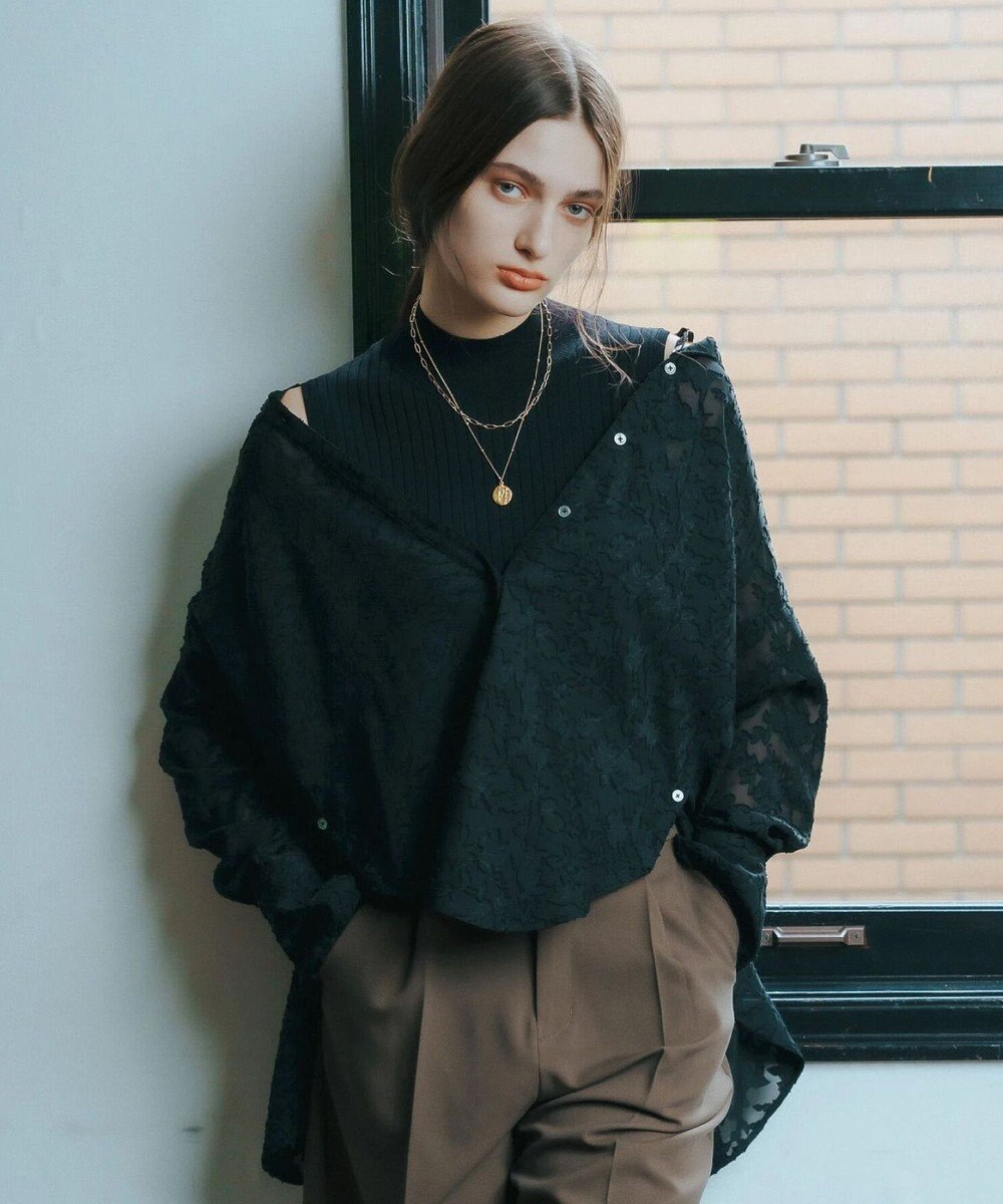 YECCA VECCA 3wayシアージャガードシャツ 