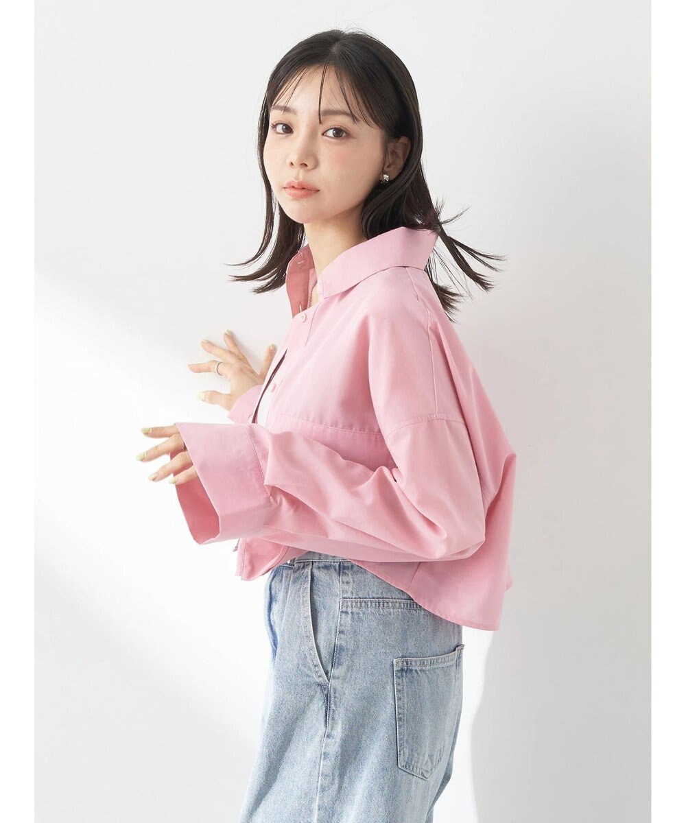 earth music&ecology ビッグポケットショートシャツ 