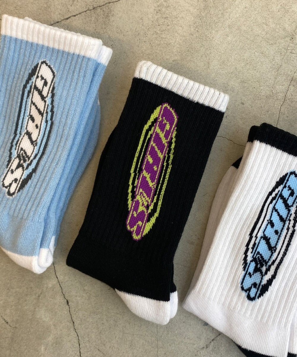 WEGO girlsロゴソックス 