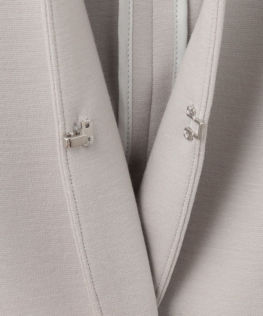 自由区 【好評につき追加生産/洗える】WASHABLEPONTE ノーカラージャケット 