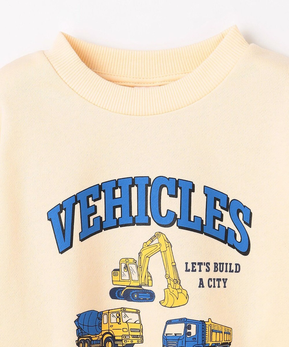 ANY KIDS 車プリント 裏毛トレーナー 