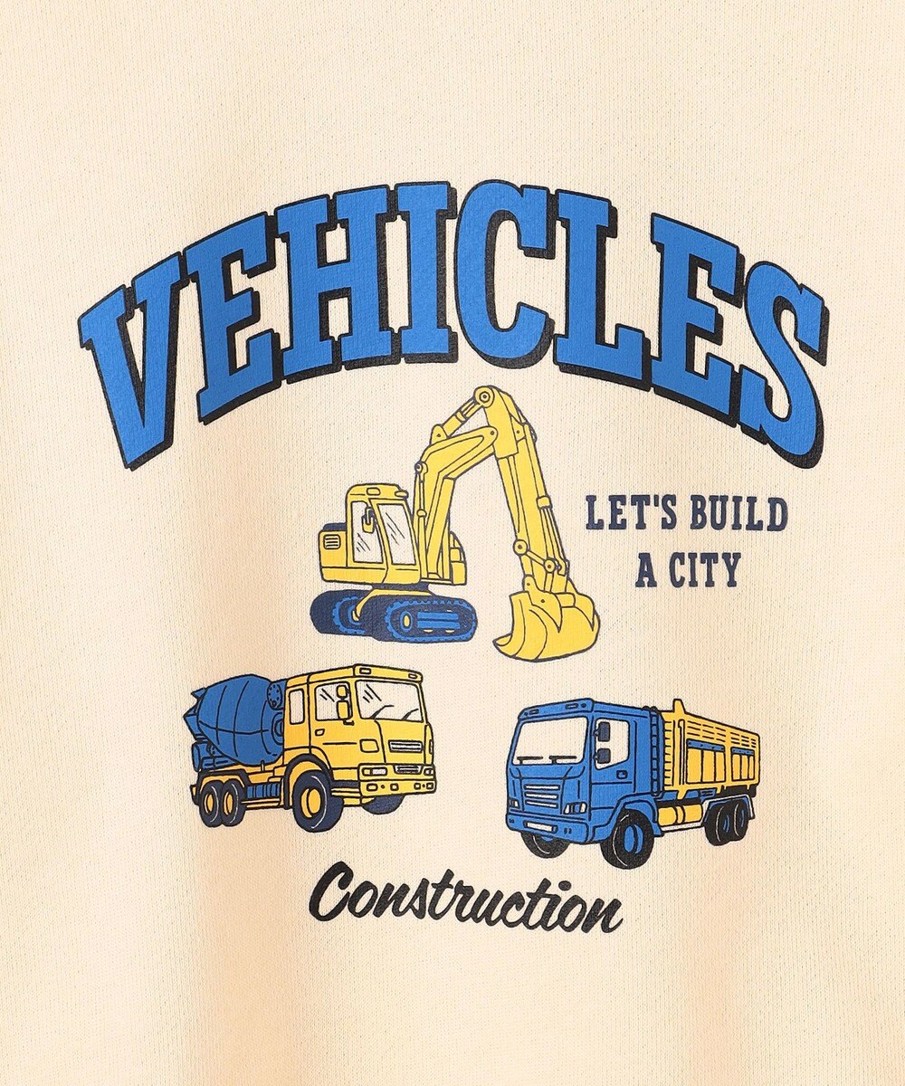 ANY KIDS 車プリント 裏毛トレーナー 