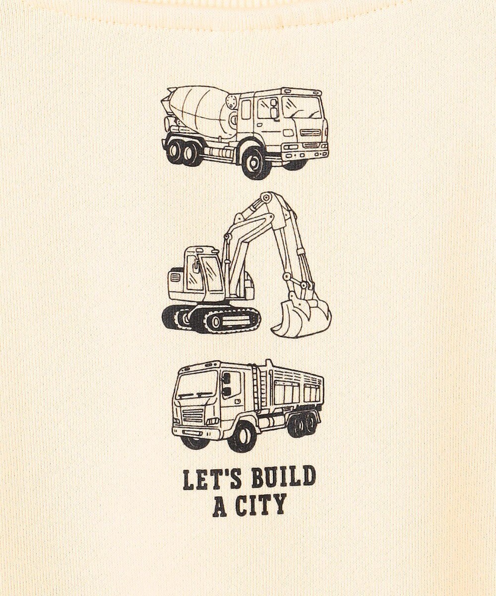 ANY KIDS 車プリント 裏毛トレーナー 