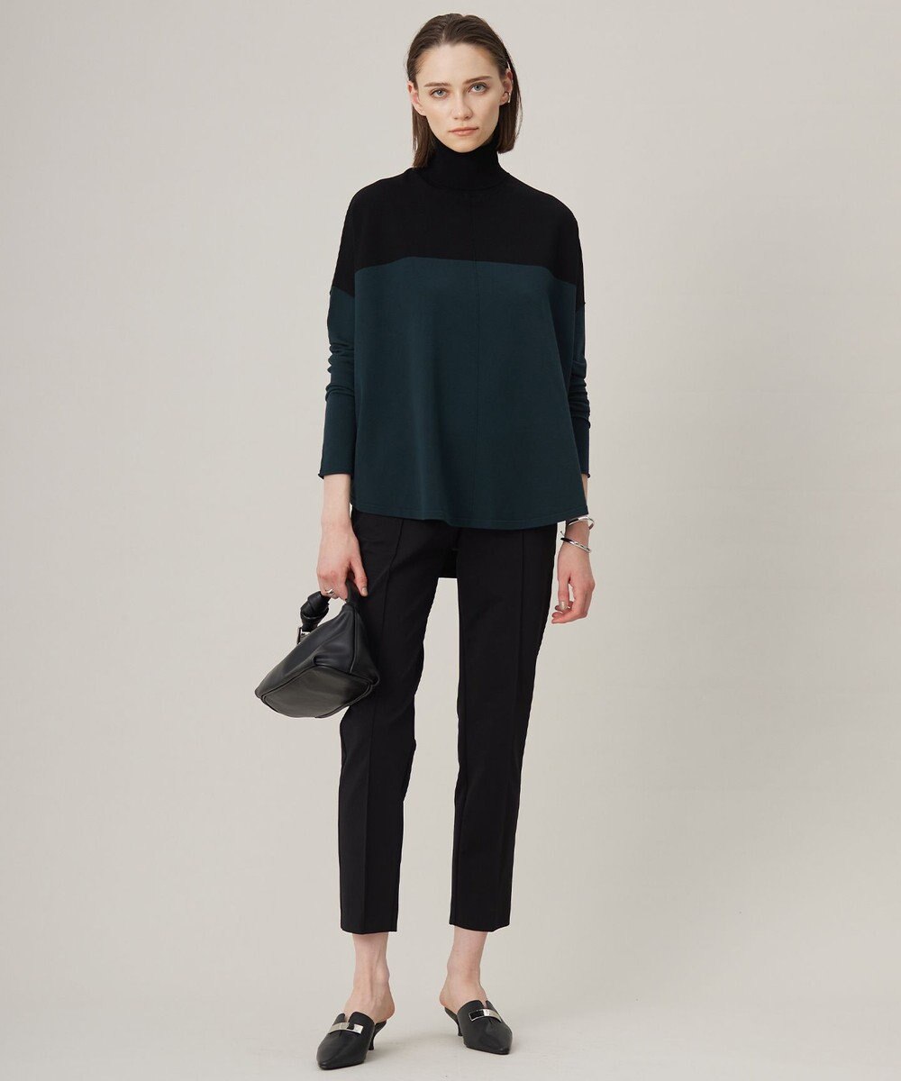 ICB L 【洗える】 ヴィスコースワイド タートルネックプルオーバー 