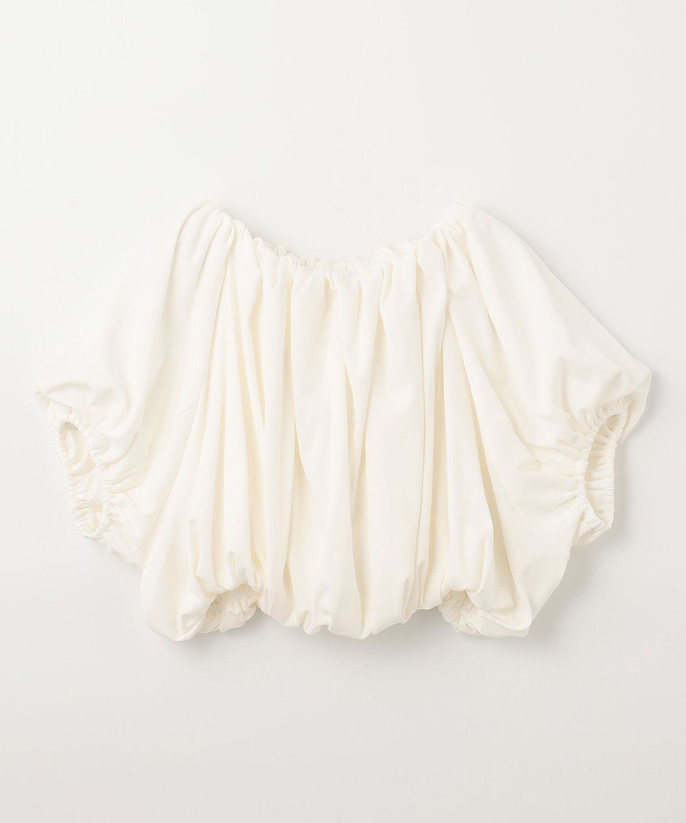 NAVE 【Nave 　洗える・接触冷感】クロップドジャージーブラウス 