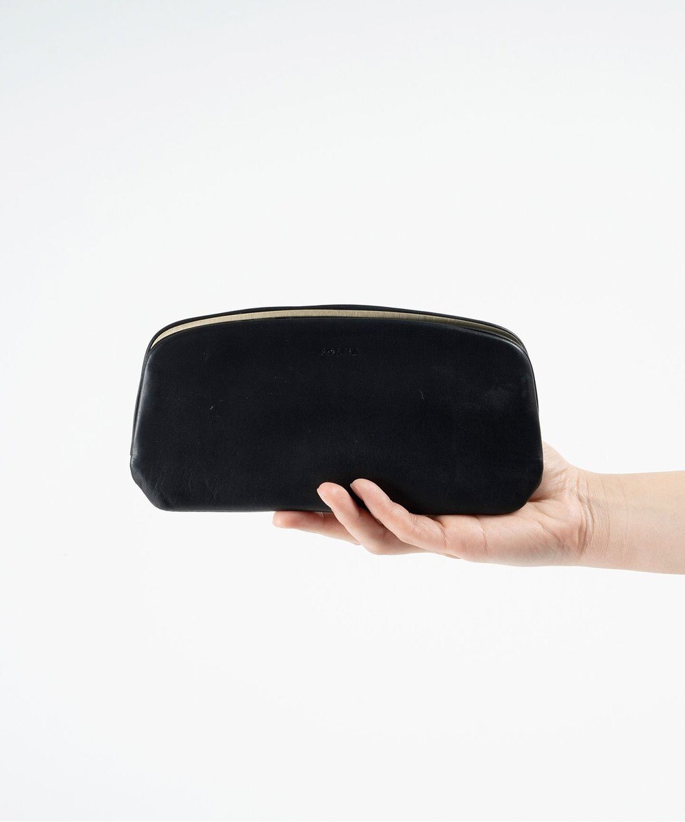 FOLNA RD ソフトレザーロング 天溝がま口 財布 