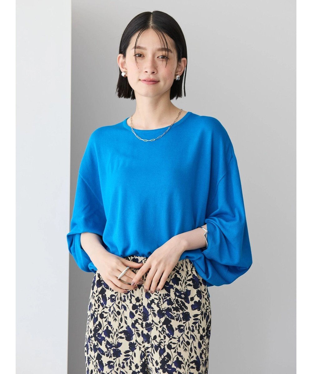 AMERICAN HOLIC 接触冷感トライアングルスリーブニットプルオーバー 