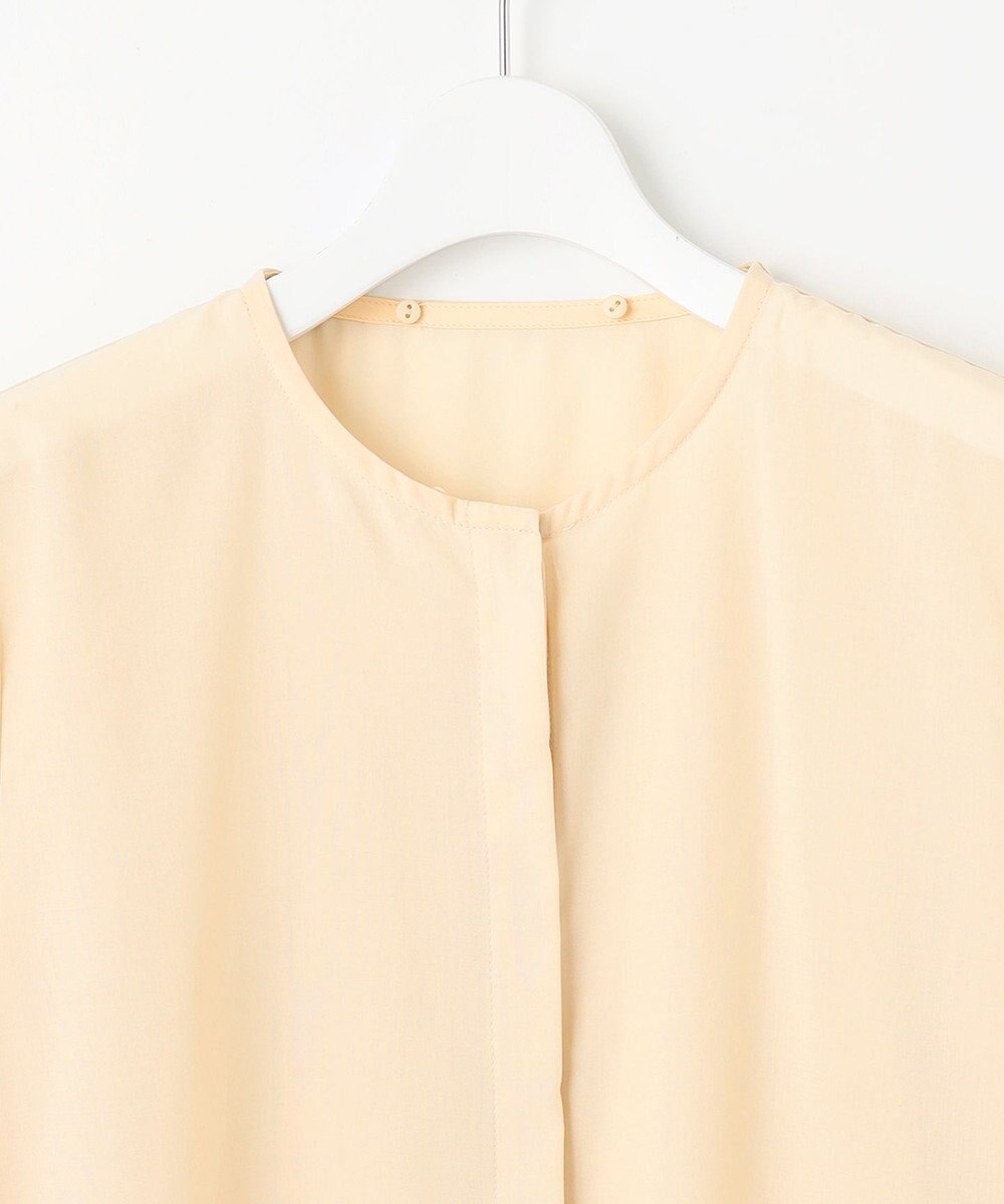 自由区 S 【2WAY・洗える】コードエンブロイダリー襟付き ブラウス 