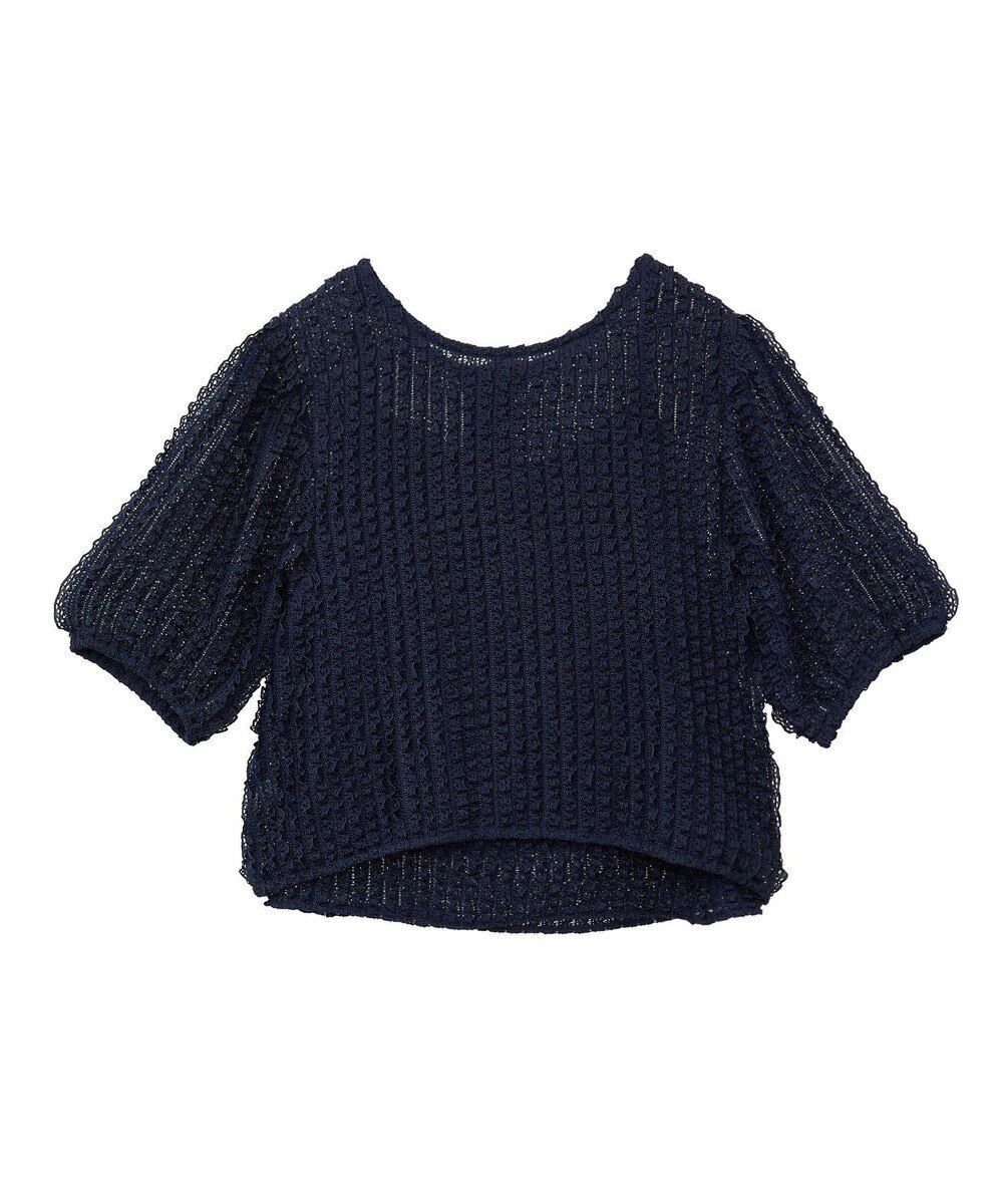 earth music&ecology ミニフリルカットレースアンサンブル 