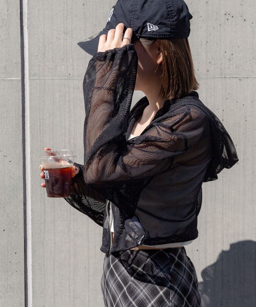 WEGO ダブルジップメッシュパーカー 