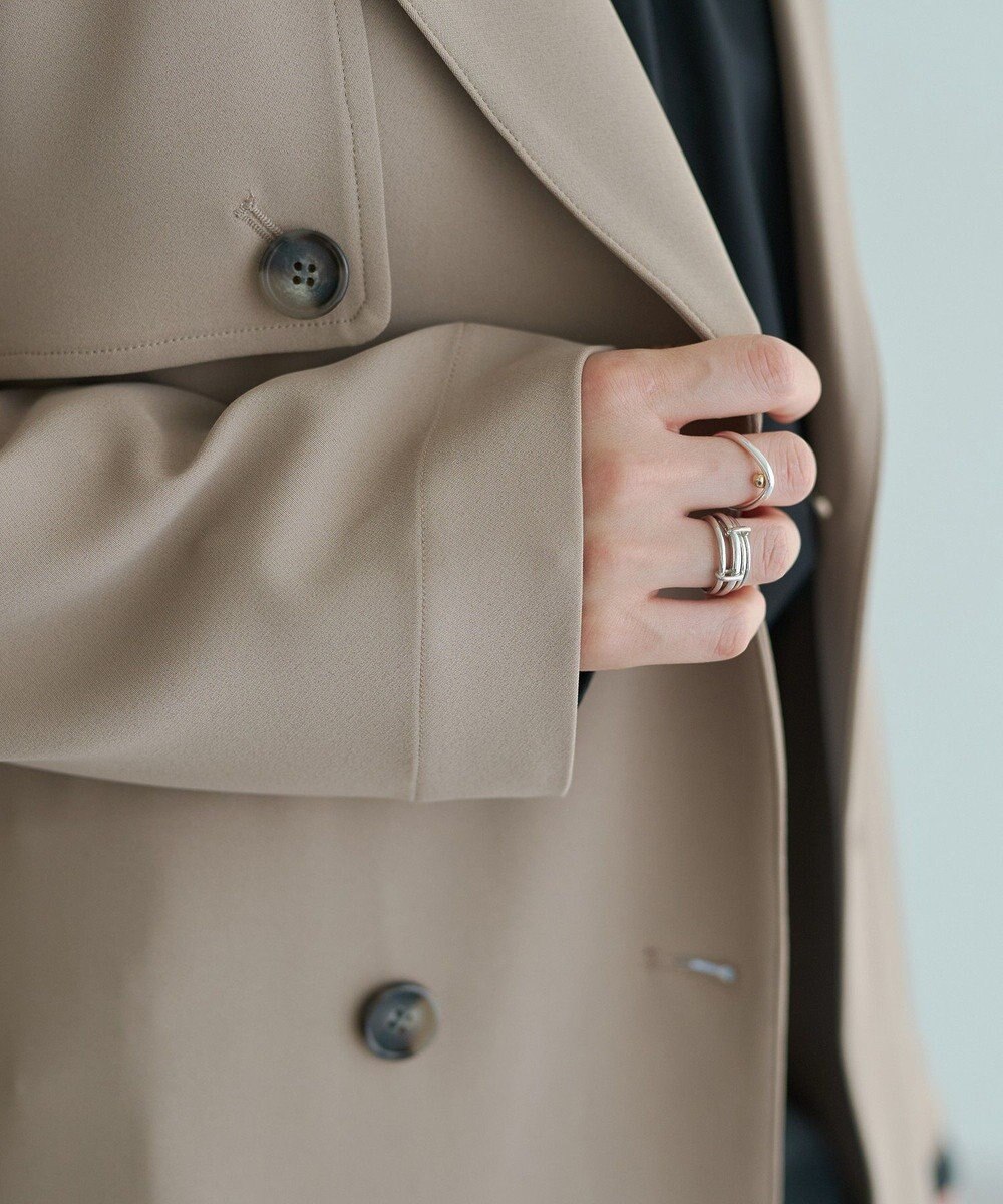 YECCA VECCA 【UVカット/花粉ガード】素材MIXトレンチコート 