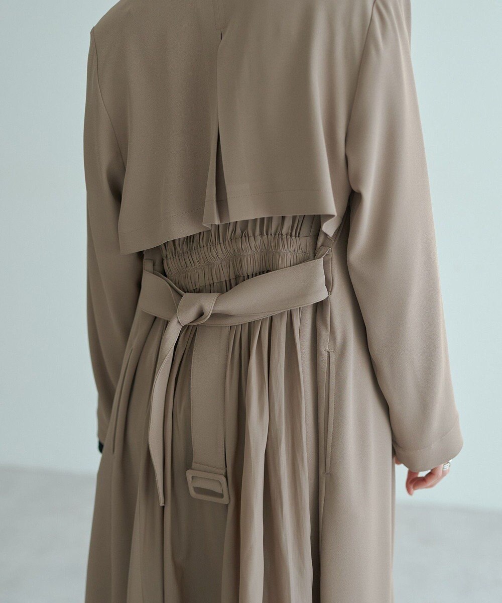 YECCA VECCA 【UVカット/花粉ガード】素材MIXトレンチコート 