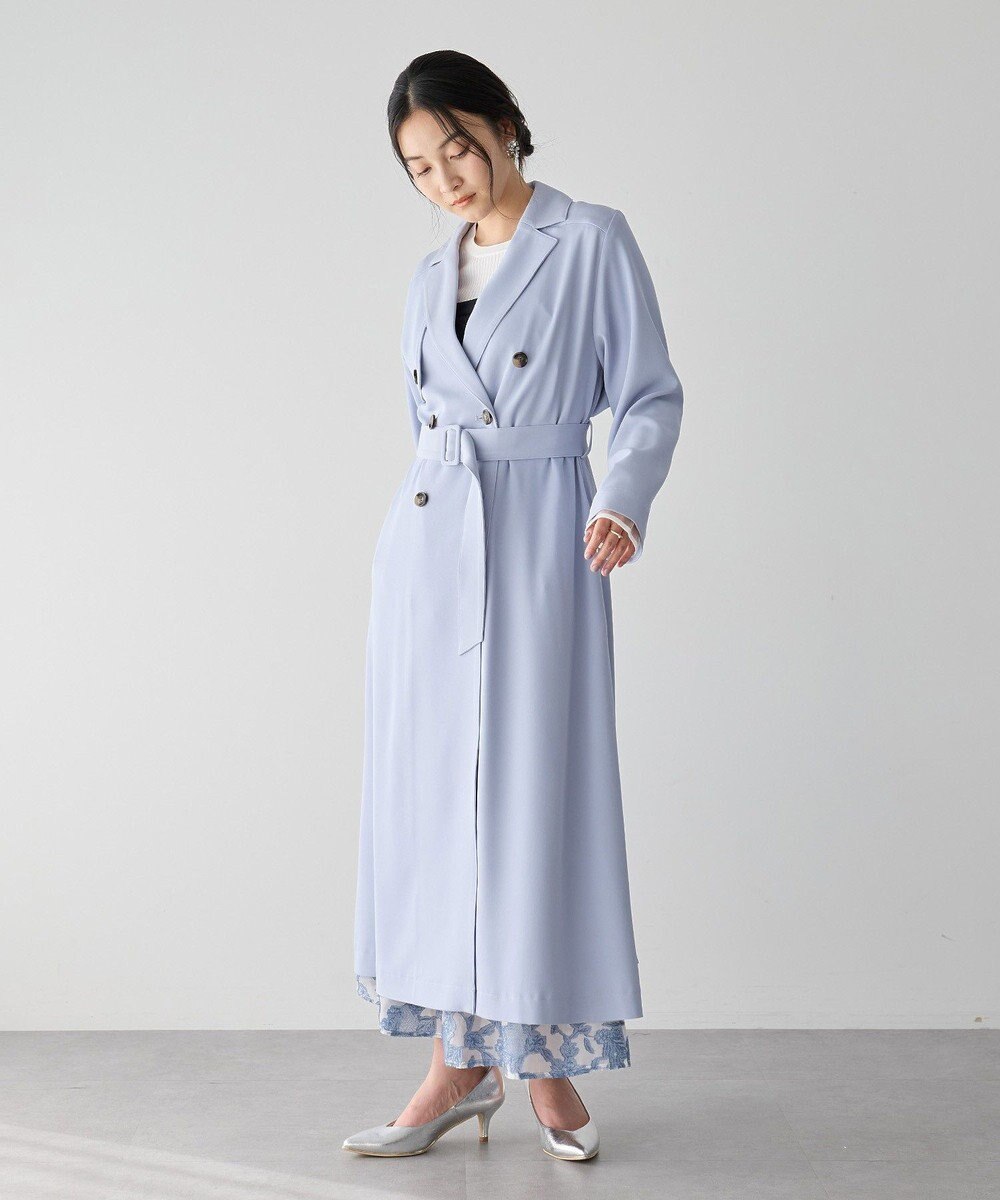 YECCA VECCA 【UVカット/花粉ガード】素材MIXトレンチコート 