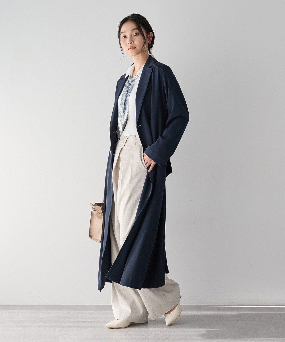 YECCA VECCA 【UVカット/花粉ガード】素材MIXトレンチコート 