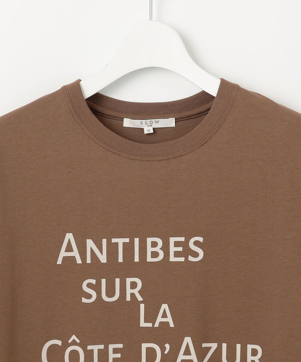 23区 S 【SLOW/一部店舗限定】MVSコットン デザイン ロゴTシャツ 