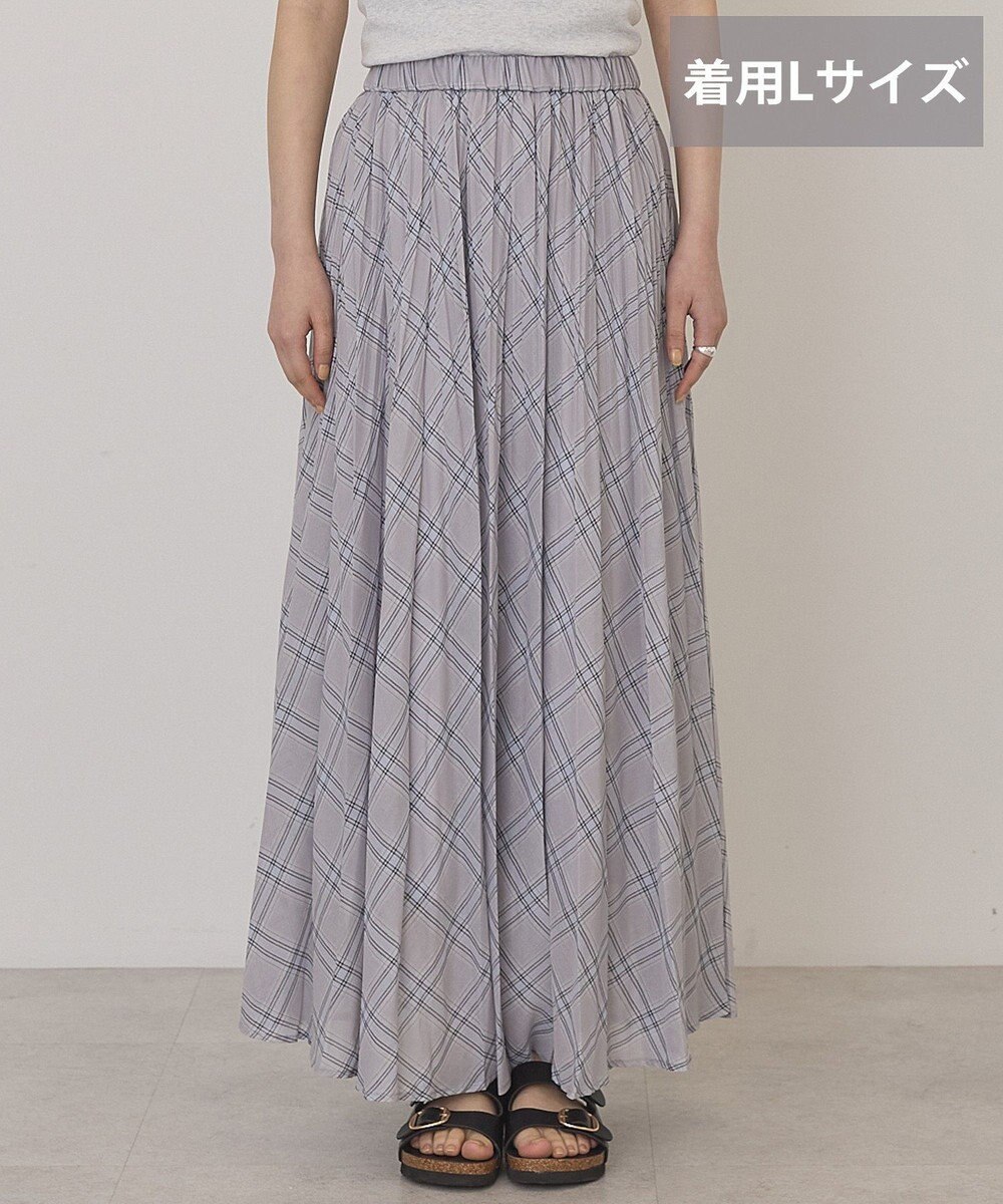 AMERICAN HOLIC 【選べる丈】チェックシアープリーツスカート 